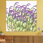 Lila grüne Blätter Leinwanddruck (Insitu (Wohnzimmer))