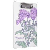 Lila-grüne, blühende Zwischenablage Klemmbrett (Rechts)