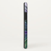 Lila Grüne Blume Abstraktes Fraktal Kunstinitiativ Case-Mate iPhone Hülle (Hinten/Rechts)