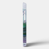 Lila Grüne Blume Abstraktes Fraktal Kunstinitiativ Case-Mate iPhone Hülle (Rückseite / Links)