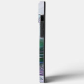 Lila Grüne Blume Abstraktes Fraktal Kunstinitiativ Case-Mate iPhone Hülle (Rückseite / Links)