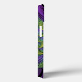 Lila grüne Blume Moderne Abstrakte Fraktal Kunst Case-Mate iPhone Hülle (Rückseite / Rechts)