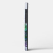 Lila grüne Blume Moderne Abstrakte Kunst Fraktal Case-Mate iPhone Hülle (Rückseite / Links)