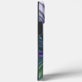 Lila grüne Blume Moderne Abstrakte Kunst Fraktal Case-Mate iPhone Hülle (Rückseite / Rechts)