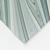 Lila grüne Blume Moderne Abstrakte Kunst Fraktal Fleecedecke (Ecke)