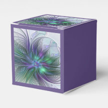 Lila Grüne Blume Moderne Abstrakte Kunst Fraktal