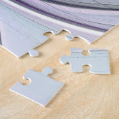 Lila grüne Blume Moderne Abstrakte Kunst Fraktal Puzzle (Seite)