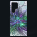 Lila grüne Blume Moderne Abstrakte Kunst Fraktal Samsung Galaxy Hülle<br><div class="desc">Eine magische Fantasy-Blume für Sie. Einzigartiges Design für Ihre Samsung Galaxy S22 Ultra Gehäuse und mehr.</div>