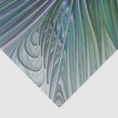 Lila grüne Blume Moderne Abstrakte Kunst Fraktal Seidenpapier (Detail)