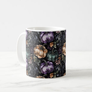 Lila Grüne Bronze-Kürbisse Kaffeetasse
