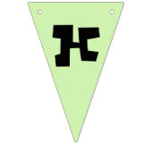 Lila Grüne Crayon Kunstwerke Geburtstagsparty Wimpelkette (Zweite Fahne)