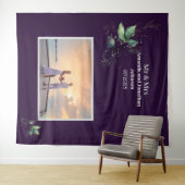 Lila Grüne des Fotos Hintergrund Wandteppich (Beispiel (Horizontal))