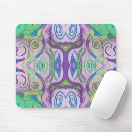 Lila grüne Fantasie Mousepad (Mit Mouse)