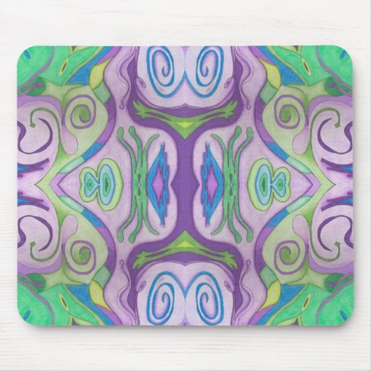 Lila grüne Fantasie Mousepad (Vorne)