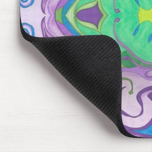 Lila grüne Fantasie Mousepad (Ecke)
