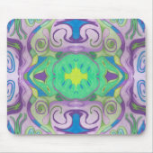 Lila grüne Fantasie Mousepad (Vorne)
