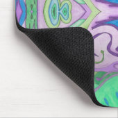 Lila grüne Fantasie Mousepad (Ecke)