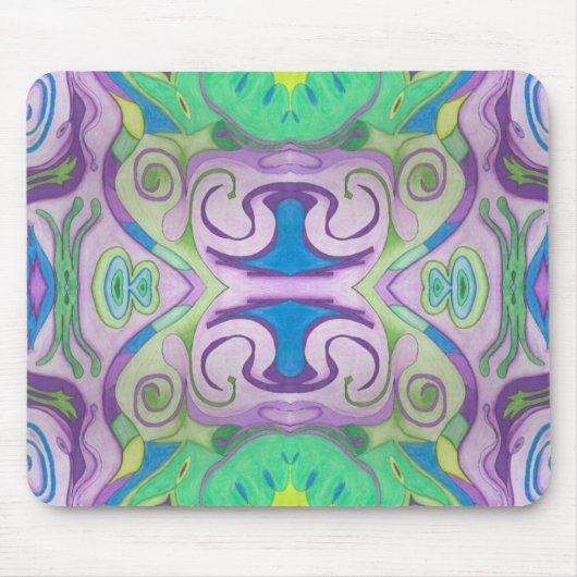 Lila grüne Fantasie Mousepad (Vorne)