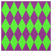 Lila Grüne Harlekin Karomuster Design  Stoff (Muster)