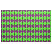 Lila Grüne Harlekin Karomuster Design  Stoff (Fat Quarter (45,7 x 55,9 cm))