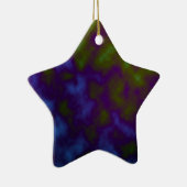 lila grüne Krawattenkunst Keramikornament (Rechts)