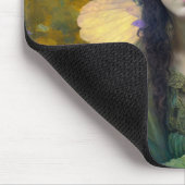 Lila Grüne Märchen Fantasie Kunst Mousepad (Ecke)