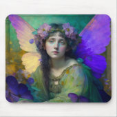 Lila Grüne Märchen Fantasie Kunst Mousepad (Vorne)