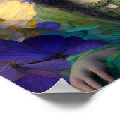 Lila Grüne Märchen Fantasie Kunst Poster (Ecke)