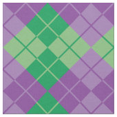 Lila-Grüne Raute Stoff (Nahaufnahme)