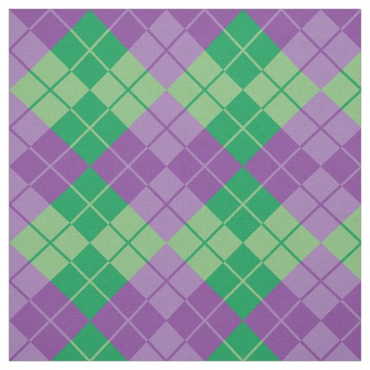 Lila-Grüne Raute Stoff (Muster)