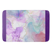 Lila, grüne, rosafarbene Farben Elegant Badematte (Vorderseite)