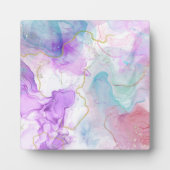 Lila, grüne, rosafarbene Farben Elegant Fotoplatte (Vorderseite)