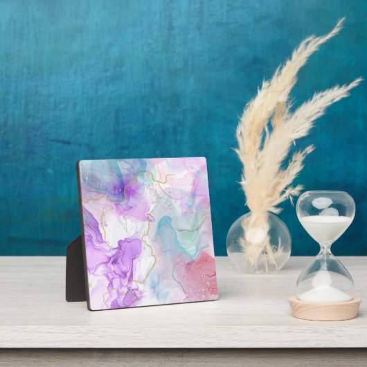 Lila, grüne, rosafarbene Farben Elegant Fotoplatte (InSitu)