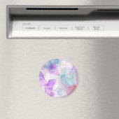 Lila, grüne, rosafarbene Farben Elegant Magnet (In Situ (Geschirrspüler))