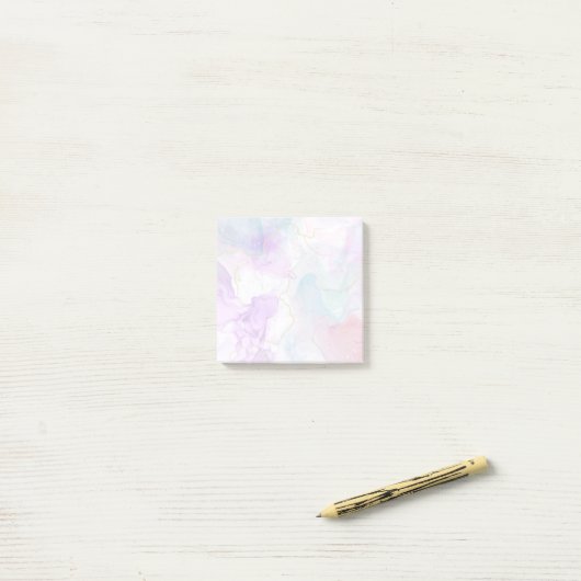 Lila, grüne, rosafarbene Farben Elegant Post-it Klebezettel (Auf Schreibtisch)