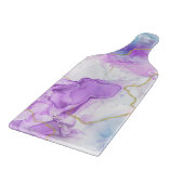 Lila, grüne, rosafarbene Farben Elegant Schneidebrett (Ecke)