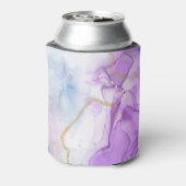 Lila, grüne, rosafarbene Hochzeit Dosenkühler (Kanne Rückseite)