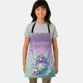 Lila Grüne Schmetterlingsmarine Schürze (Insitu)