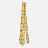 lila, grüne Spiralkunst Fraktal Krawatte (Vorderseite)