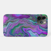 Lila, grüne und blaue Fluid Art Case-Mate iPhone Hülle (Rückseite (Horizontal))