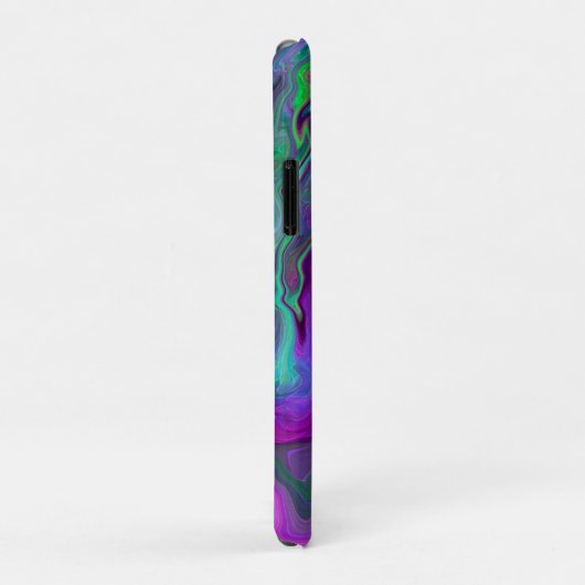 Lila, grüne und blaue Fluid Art Case-Mate iPhone Hülle (Hinten/Rechts)