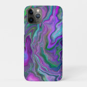 Lila, grüne und blaue Fluid Art Case-Mate iPhone Hülle (Rückseite)