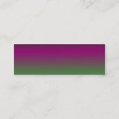 Lila - grüne Visitenkarte (Rückseite)
