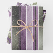 Lila Grüne Weihnachtsmuster #12#24#27 ID1009 Geschenkpapier Set (Beispiel)