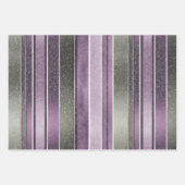 Lila Grüne Weihnachtsmuster #12#24#27 ID1009 Geschenkpapier Set (Vorderseite)
