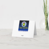 Lila, grüne, weiße Tartan-Distel danken Ihnen zu Dankeskarte (Rückseite)