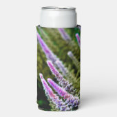 Lila grüne Wildblume Selters Dosenkühler (Seltzer Vorderseite)