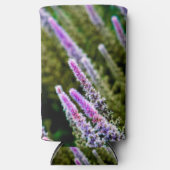 Lila grüne Wildblume Selters Dosenkühler (Vorderseite)