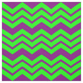 Lila Grüner Chevron-Zickzack-Design  Stoff (Muster)