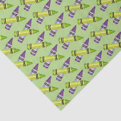 Lila grüner Crayon Art versorgt Lehrer Künstler Seidenpapier (Ausschnitt)